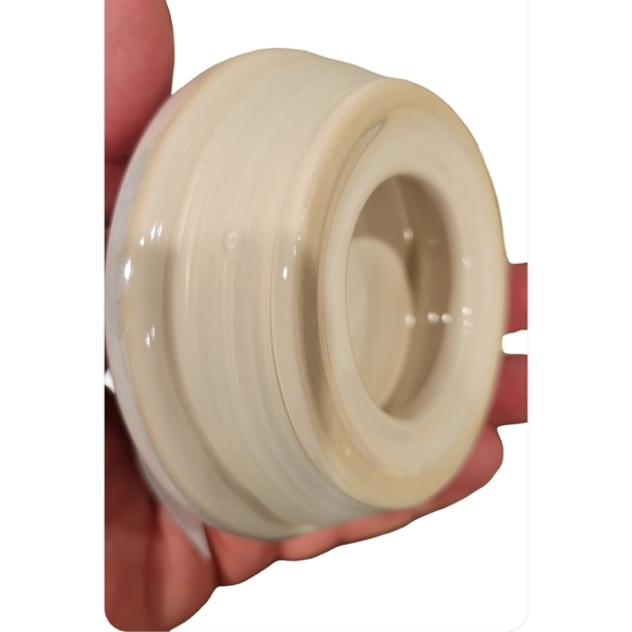 Rae Dunn Cream Snowman Cookie Jar - Picture 3 of 4